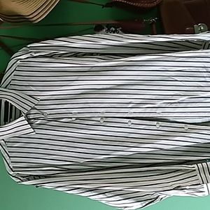 Axist Modern Fit, L, textured cream white striped